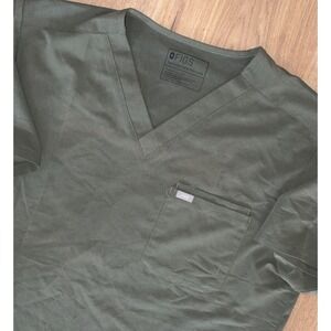 Figs Mens XXL 2XL FM1500 Short Sleeve Leon Scrub Top Army Green